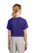 Sport-Tek YST359 Youth PosiCharge Competitor 2-Button Short Sleeve Henley Purple Model Back