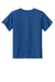 Sport-Tek YST359 Youth PosiCharge Competitor 2-Button Short Sleeve Henley Royal Blue Flat Back