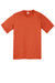 Sport-Tek YST360 Youth Contender Heather Moisture Wicking Short Sleeve Crewneck T-Shirt Heather Deep Orange Flat Front