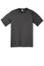 Sport-Tek YST360 Youth Contender Heather Moisture Wicking Short Sleeve Crewneck T-Shirt Heather Graphite Grey Flat Front