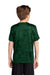 Sport-Tek YST370 Youth CamoHex Moisture Wicking Short Sleeve Crewneck T-Shirt Forest Green Model Back