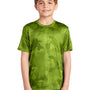 Sport-Tek Youth CamoHex Moisture Wicking Short Sleeve Crewneck T-Shirt - Lime Shock Green