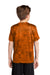 Sport-Tek YST370 Youth CamoHex Moisture Wicking Short Sleeve Crewneck T-Shirt Neon Orange Model Back