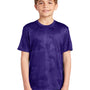 Sport-Tek Youth CamoHex Moisture Wicking Short Sleeve Crewneck T-Shirt - Purple