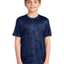 Sport-Tek Youth CamoHex Moisture Wicking Short Sleeve Crewneck T-Shirt - True Navy Blue