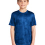 Sport-Tek Youth CamoHex Moisture Wicking Short Sleeve Crewneck T-Shirt - True Royal Blue