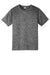 Sport-Tek YST390 Youth Electric Heather Moisture Wicking Short Sleeve Crewneck T-Shirt Grey Black Electric Flat Front