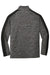 Sport-Tek YST397 Youth Electric Heather Moisture Wicking 1/4 Zip Sweatshirt Grey Black Electric/Black Flat Back