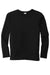 Sport-Tek YST420LS Youth Moisture Wicking Long Sleeve Crewneck T-Shirt Black Flat Front