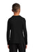 Sport-Tek YST420LS Youth Moisture Wicking Long Sleeve Crewneck T-Shirt Black Model Back