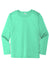 Sport-Tek YST420LS Youth Moisture Wicking Long Sleeve Crewneck T-Shirt Bright Seafoam Green Flat Front