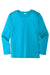 Sport-Tek YST420LS Youth Moisture Wicking Long Sleeve Crewneck T-Shirt Sapphire Blue Flat Front