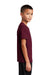 Sport-Tek YST420 Youth Moisture Wicking Short Sleeve Crewneck T-Shirt Cardinal Red Model Side