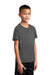 Sport-Tek YST420 Youth Moisture Wicking Short Sleeve Crewneck T-Shirt Dark Smoke Grey Model 3q