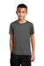 Sport-Tek YST420 Youth Moisture Wicking Short Sleeve Crewneck T-Shirt Dark Smoke Grey Model Front