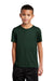 Sport-Tek YST420 Youth Moisture Wicking Short Sleeve Crewneck T-Shirt Forest Green Model Front