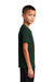 Sport-Tek YST420 Youth Moisture Wicking Short Sleeve Crewneck T-Shirt Forest Green Model Side