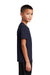 Sport-Tek YST420 Youth Moisture Wicking Short Sleeve Crewneck T-Shirt True Navy Blue Model Side