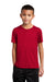 Sport-Tek YST420 Youth Moisture Wicking Short Sleeve Crewneck T-Shirt True Red Model Front