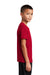 Sport-Tek YST420 Youth Moisture Wicking Short Sleeve Crewneck T-Shirt True Red Model Side