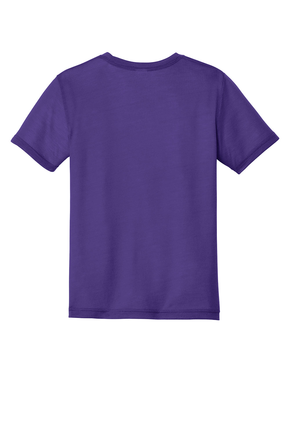 Sport-Tek YST450 Youth Competitor Moisture Wicking Short Sleeve Crewneck T-Shirt Purple Flat Back