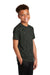 Sport-Tek YST460 Youth Digi Camo Moisture Wicking Short Sleeve Crewneck T-Shirt Black Model 3q