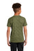 Sport-Tek YST460 Youth Digi Camo Moisture Wicking Short Sleeve Crewneck T-Shirt Olive Drab Green Model Back