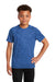 Sport-Tek YST460 Youth Digi Camo Moisture Wicking Short Sleeve Crewneck T-Shirt True Royal Blue Model Front