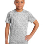 Sport-Tek Youth Digi Camo Moisture Wicking Short Sleeve Crewneck T-Shirt - White