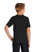 Sport-Tek YST470 Youth Rashguard Moisture Wicking Short Sleeve Crewneck T-Shirt Black Model Back