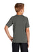 Sport-Tek YST470 Youth Rashguard Moisture Wicking Short Sleeve Crewneck T-Shirt Dark Smoke Grey Model Back