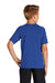 Sport-Tek YST470 Youth Rashguard Moisture Wicking Short Sleeve Crewneck T-Shirt True Royal Blue Model Back