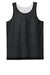 Sport-Tek YST5000 Youth PosiCharge Reversible Mesh Tank Top Black/White Flat Front