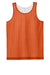 Sport-Tek YST5000 Youth PosiCharge Reversible Mesh Tank Top Deep Orange/White Flat Front