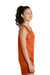 Sport-Tek YST5000 Youth PosiCharge Reversible Mesh Tank Top Deep Orange/White Model Side