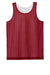 Sport-Tek YST5000 Youth PosiCharge Reversible Mesh Tank Top Deep Red/White Flat Front