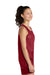 Sport-Tek YST5000 Youth PosiCharge Reversible Mesh Tank Top Deep Red/White Model Side