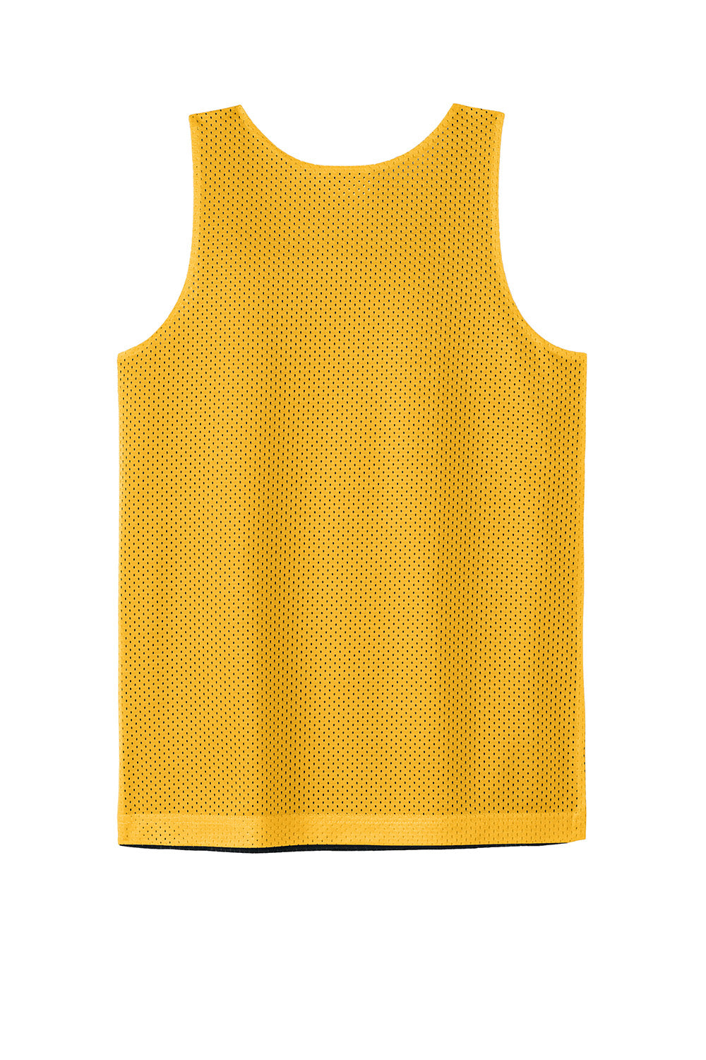 Sport-Tek YST5000 Youth PosiCharge Reversible Mesh Tank Top Gold/Black Flat Back