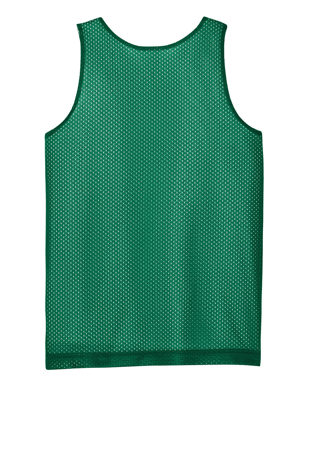 Sport-Tek YST5000 Youth PosiCharge Reversible Mesh Tank Top Kelly Green/White Flat Back