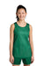 Sport-Tek YST5000 Youth PosiCharge Reversible Mesh Tank Top Kelly Green/White Model Front