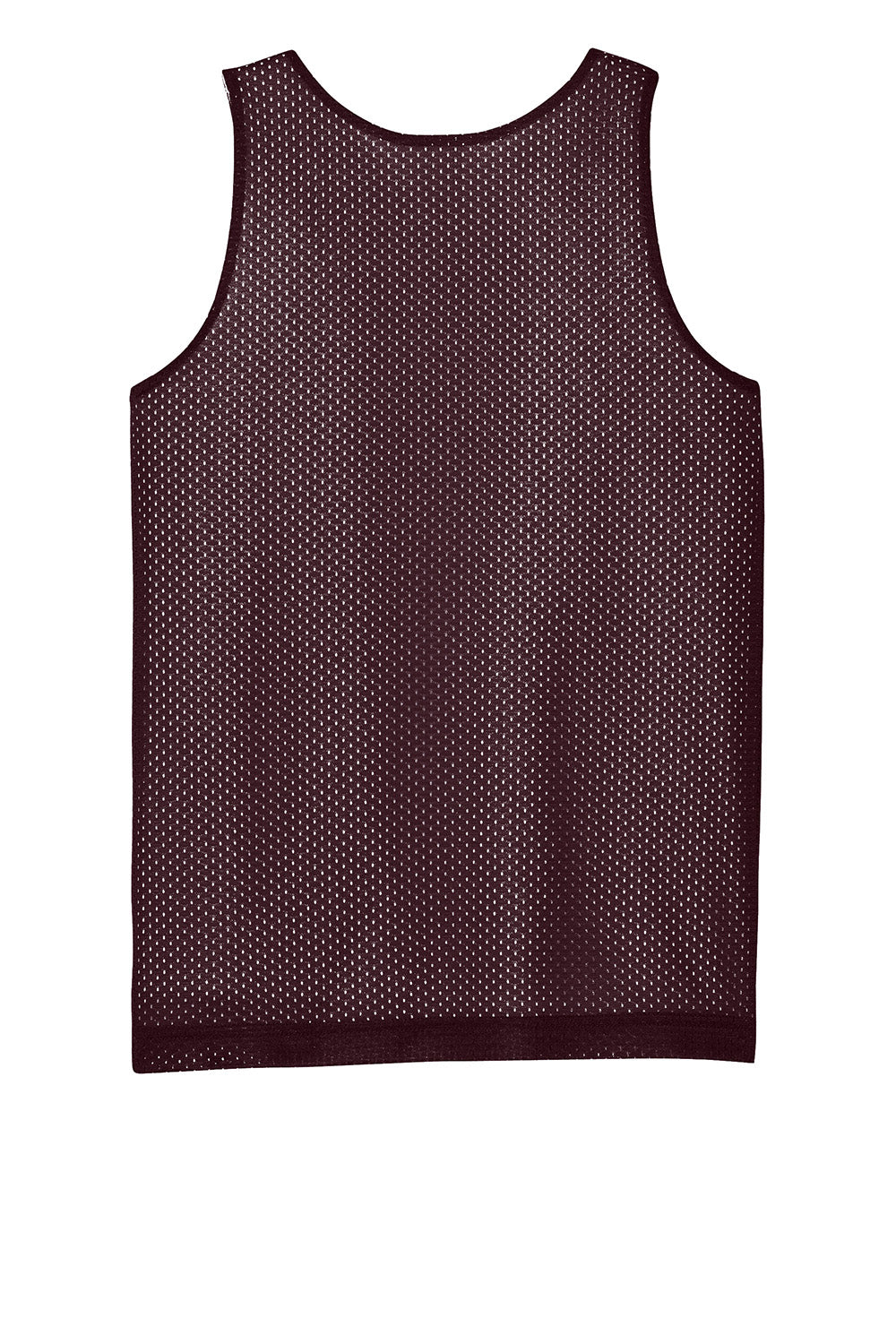 Sport-Tek YST5000 Youth PosiCharge Reversible Mesh Tank Top Maroon/White Flat Back