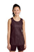 Sport-Tek YST5000 Youth PosiCharge Reversible Mesh Tank Top Maroon/White Model Front