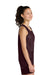 Sport-Tek YST5000 Youth PosiCharge Reversible Mesh Tank Top Maroon/White Model Side