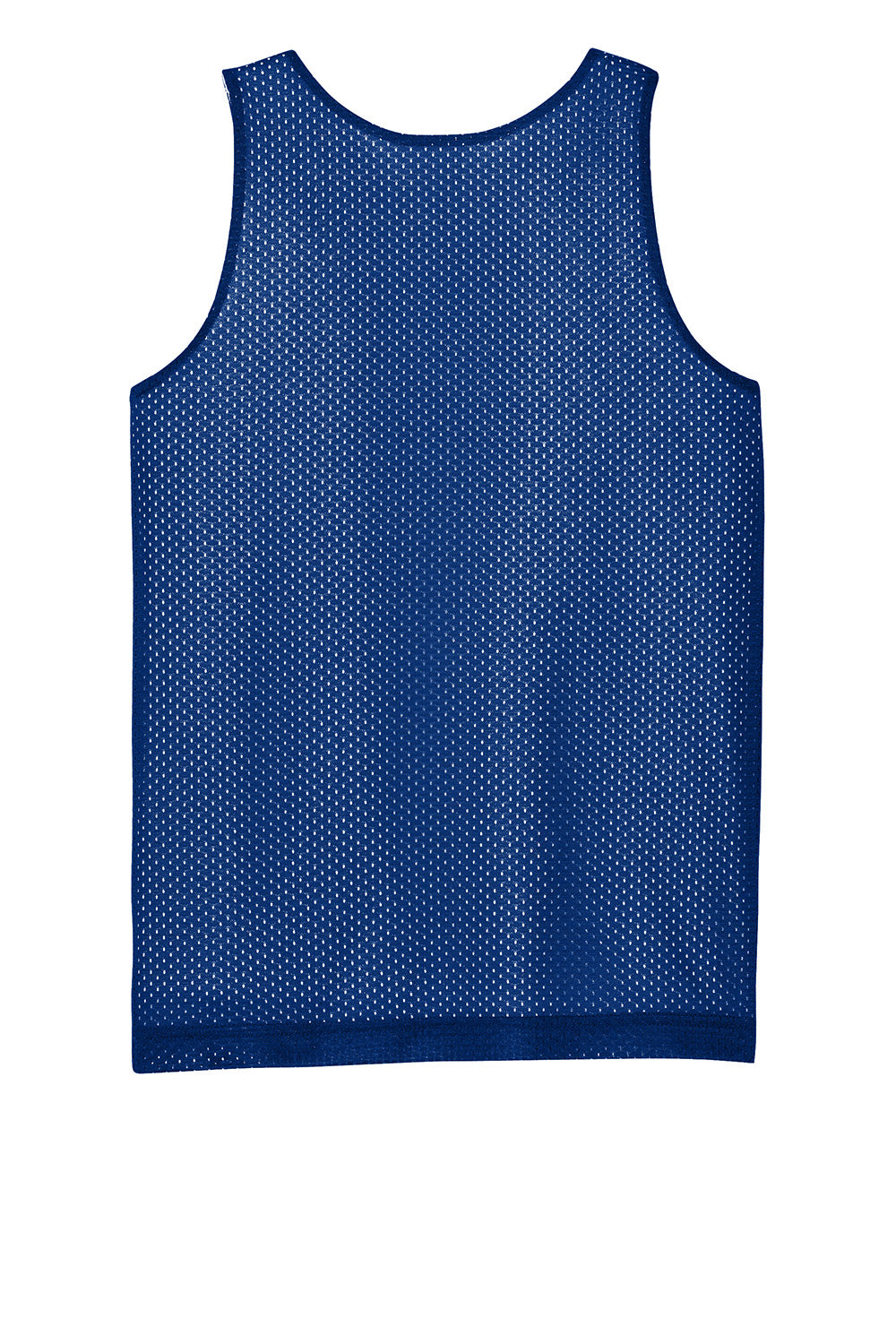 Sport-Tek YST5000 Youth PosiCharge Reversible Mesh Tank Top True Royal Blue/White Flat Back