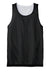 Sport-Tek YST500 Youth Reversible Mesh Moisture Wicking Tank Top Black Flat Front