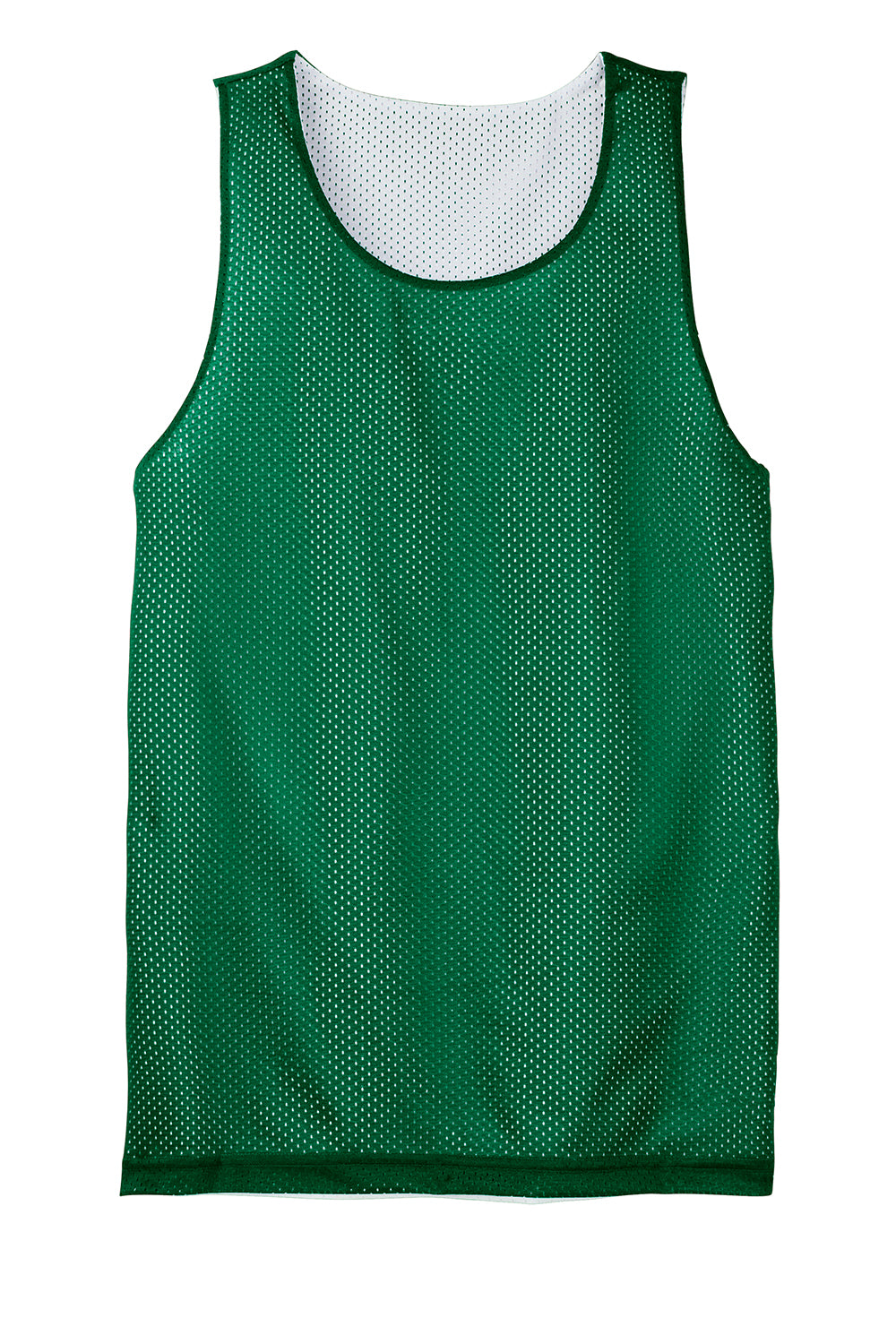 Sport-Tek YST500 Youth Reversible Mesh Moisture Wicking Tank Top Kelly Green Flat Front