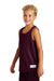 Sport-Tek YST500 Youth Reversible Mesh Moisture Wicking Tank Top Maroon Model 3q