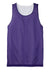 Sport-Tek YST500 Youth Reversible Mesh Moisture Wicking Tank Top Purple Flat Front