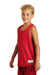 Sport-Tek YST500 Youth Reversible Mesh Moisture Wicking Tank Top True Red Model 3q