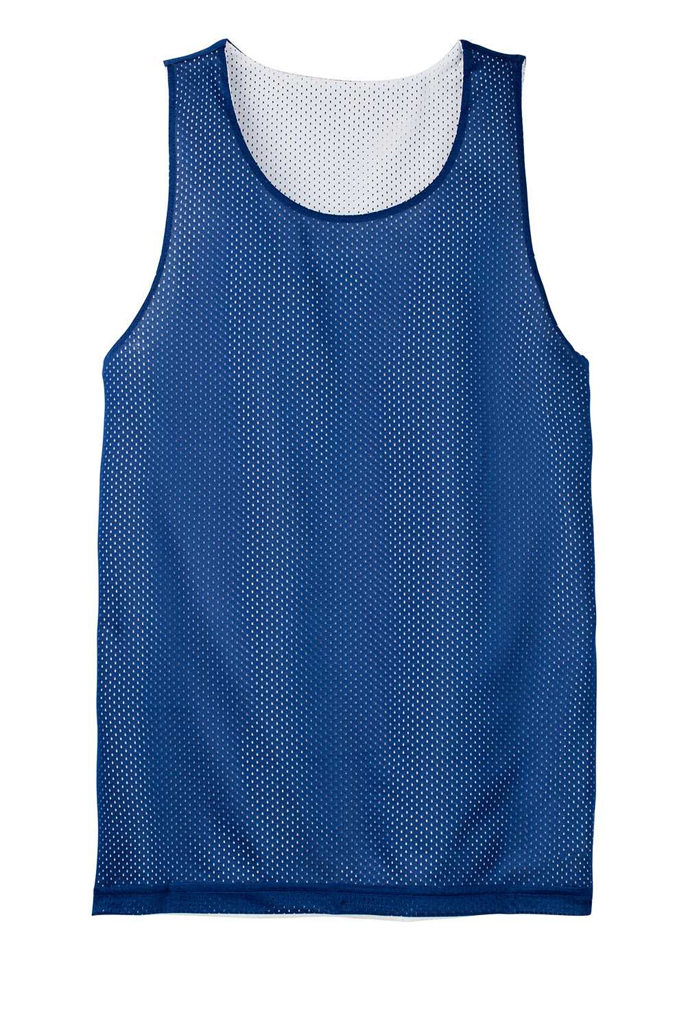 Sport-Tek YST500 Youth Reversible Mesh Moisture Wicking Tank Top True Royal Blue Flat Front